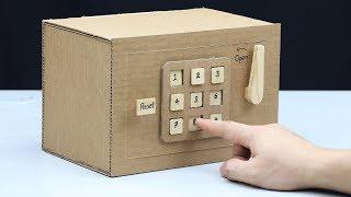 Build a Safe with Combination Number Lock from Cardboard