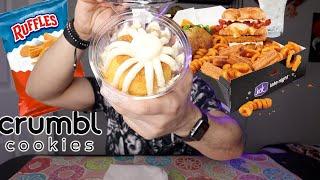 Nothing Bundt Cakes, Ice Cube Munchie Meal, Chick Fil A & MORE ASMR Mukbang Cheat Day! 