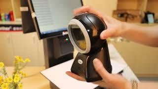 AiGather Desktop Platform Scanner Wired 1D 2D Barcode Scanner for Full Symbology