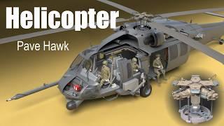 How does a Military Helicopter work?  (Pave Hawk)