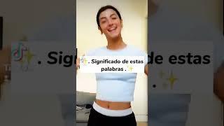 !! Significado de estas palabras ¡¡ #charlidamelio #aesthetic #tiktok #palabras #significado