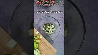 Super Quick and Tasty Cucumber Salad | 5 minute Instant Salad recipe