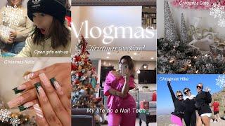 Vlogmas 2023 | Glam Christmas Nail Tech Weekend