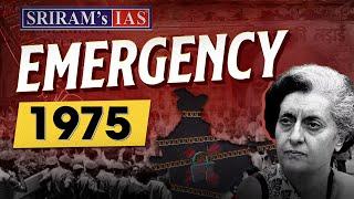 Emergency 1975 | Indira Gandhi's Emergency | The Untold Stories of Emergency 1975 | SRIRAM's IAS