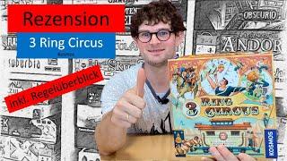 3 Ring Circus (Kosmos 2024) - gut verzahntes Kennerspiel - Spielvorstellung - Rezension