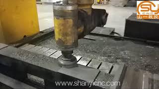 China automatic double head gantry type cnc drilling and milling machine