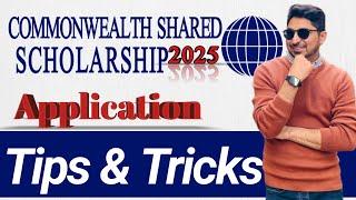 Commonwealth Shared Scholarships 2025 for International Students | Application | TIPs to crack CWS