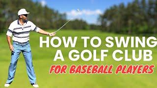 How to swing a golf club for baseball players #golfswing #golflessons