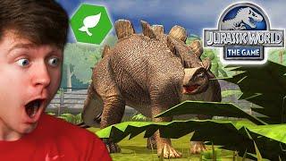 HATCHING my STRONGEST HERBIVORE in JURASSIC WORLD THE GAME