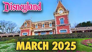 Disneyland Park - March 2025 Walkthrough + Updates: Floral Minnie Mouse & Big Thunder Mountain [4K]