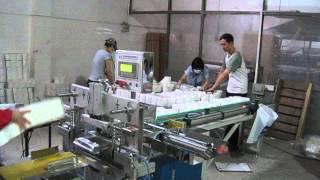 XY-AI-398A Semi automatic multi rolls small toilet paper packing machine