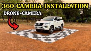 360 Camera Installation In Car | TOYOTA FORTUNER 360 DEGREE CAMERA #360camera