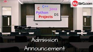 Admission Announcement | Saurabh Shukla Classes | MySirG