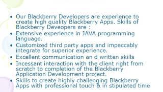 Hire Blackberry Developer