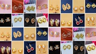 Gold stud earrings design for Daily use ||Latest gold earrings design ||Earrings Design 2024