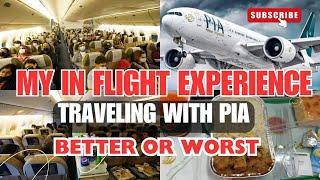 My in flight experience travelling with pakistan international airline ||