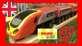  Bigjigs Rail Virgin Trains Pendolino in motion BJT461 (03519)