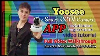 Yoosee CCTV Camera How to download APP, install, register and connect to wifi. Video tutorial.