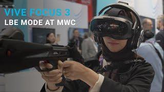 VIVE Focus 3 in LBE Mode: Multiplayer Zombie Shooter Experience at MWC24