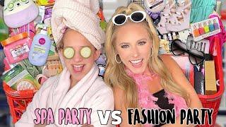 SPA PARTY 🫧 VS FASHION PARTY TARGET SHOPPING CHALLENGE