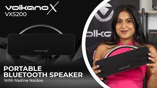 VXS200 Portable Bluetooth Speaker | Unboxing and Review | VolkanoX