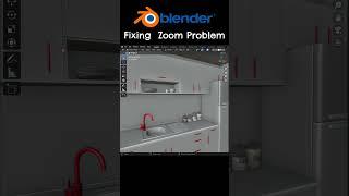 Fixing the slow zoom issue in Blender #shorts