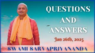 Ask Swami with Swami Sarvapriyananda | Jan 26th, 2025