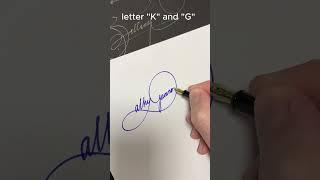 How to write the letter“K“and“G" #calligraphy lettering #calligraphy #art A and B#signature T and S