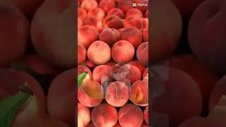 peaches fruits split #flex #short #trending fruits #marvlog