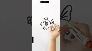 Easy drawing #fishdrawing #shorts  #kidsdrawing #easydrawing #fish