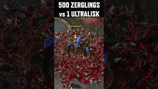 Who wins? 1 Ultralisk vs 500 Zerglings #sc2 #starcraft #starcraft2 #blizzard #gaming