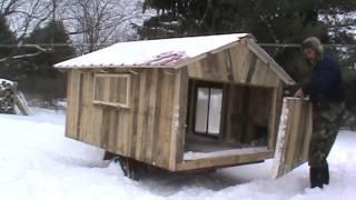 free range chicken coop...made mostly of free pallets