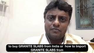 How to buy granite slabs from India