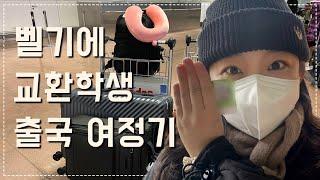 [교환] 출국일기 |  벨기에 교환학생 VLOG | 인천공항, 카타르항공, 벨기에, 브뤼셀