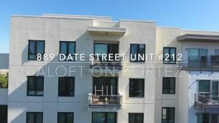 Downtown San Diego Mid-Rise Condo For Sale- Aloft on Cortez Hill- 2bed/2bath $480,000