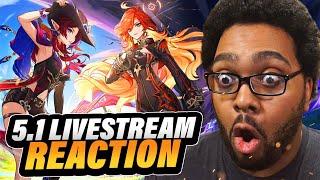 THIS GENSHIN IMPACT UPDATE IS DRAMATIC | 5.1 LIVESTREAM REACTION