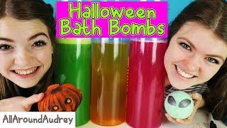 Halloween BATH BOMB Challenge GONE WRONG!! A Big SPOOPY MESS! /AllAroundAudrey