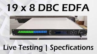 19x8 EDFA Specifications | Live Testing | DBC Dual Input Multiport EYDFA Amplifier for Cable TV