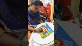 Vera level  Fabric painting work for beginners #onlineclass #fabricpainting #painting #art #shorts