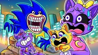 SHIN SONIC TAPES Attack CATNAP FAMILY! | Poppy Playtime 4 Animation