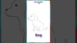 How to Draw a Dog | Dog Drawing I Cute Dog Drawing I Dog Cartoon I Dog Videos