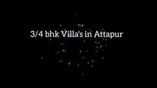 4 bhk villa for sale in Attapur 4 cr ️ 81219 64270