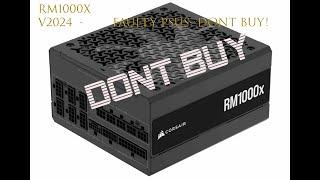 corsair RM1000x 2024v unboxing to Dissatisfaction, why you should not buy!