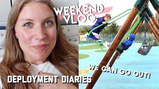 DEPLOYMENT DIARIES - WE CAN GO OUT AGAIN! | WEEKEND VLOG | THIS MAMA LIFE