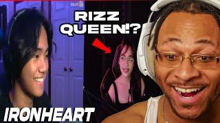 First Time Reacting To Ironheart - RIZZ QUEEN MEETS RIZZ KING | Sush x Ironheart (Reaction)