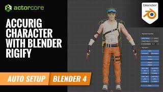 AccuRIG Character with Blender Rigify | ActorCore Tutorial