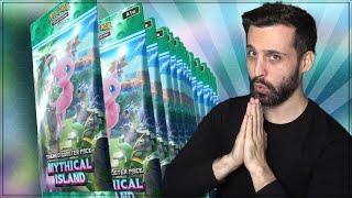 How Many PACKS to COMPLETE the MYTHICAL ISLAND Expansion?? | Pokemon TCG Pocket