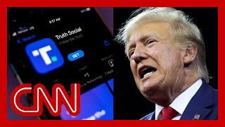 See how Trump defended Truth Social after stock price plummeted