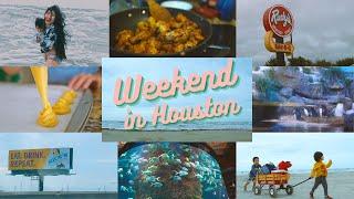 A Weekend in Houston | Summer Vibes! Fun day at the Beach, Aquarium, Making Cream Puffs with Kids