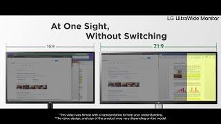 LG UltraWide™ | Feature Introduction : 2560x1080 UltraWide Full HD Resolution | LG
